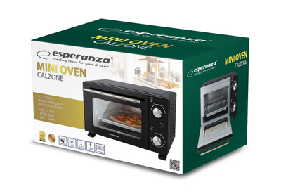 Mini furrë Esperanza EKO007N, 10 L, 800 W, e zezë