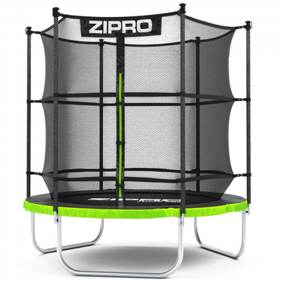 Trampolinë me rrjetë të brendshme Zipro Jump Pro, 183 cm, e zezë