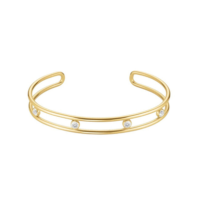 Unazë Rosefield Bamboo Ring JRSB48G-J1248, çelik inox 316L, ngjyrë ari