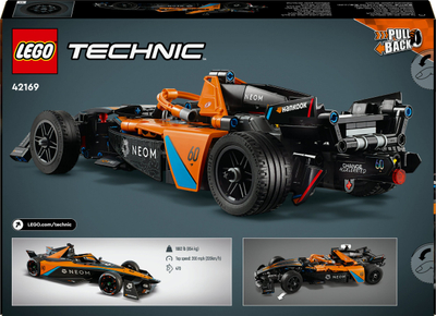 Lodra LEGO Technic NEOM McLaren Formula E Race Car 42169, 452 pjesë, nga 9 vjeç, shumëngjyrëshe