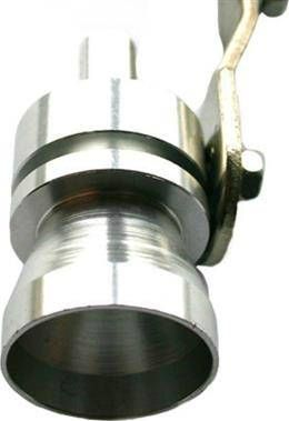 Fishkëllimë marmite MTuning S, tingull si turbo, 32–43 mm, argjend