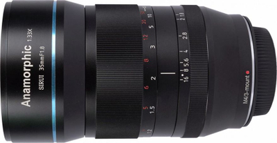 Objektiv foto SIRUI 35mm F1.8 Anamorphic 1.33X për Micro Four Thirds, ngjyrë e zezë