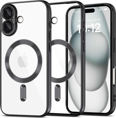 Kutia mbrojtëse Tech-Protect MagFlex për iPhone 16, kompatibile MagSafe, transparente, e tejdukshme