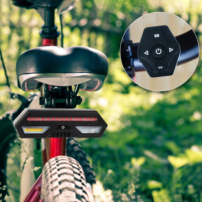 GPS следач MKING BIKESCOO, за електрични скутери и велосипеди, LED светло, далечински управувач на управувач, црн