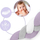 Mbrojtëse krevati për bebe Ricokids Braided, 3 m, antialergjike, shumëngjyrëshe pastel