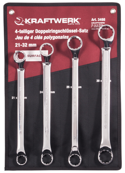 Set çelësash arpion të dyanshëm 3498R, 4 copë