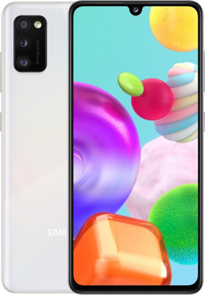 Celular Samsung Galaxy A41, 64GB, i bardhë