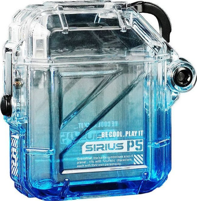 Kufje pa tela Gravastar Sirius P5 TWS, Bluetooth, me kuti karikimi, blu
