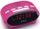 Radio me orë Lenco ICR210, radio FM, alarm, rozë
