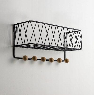 Varëse rrobash Astar HOOK CLOTHING WUO 2C, 350x120x165 cm, metal, e zezë