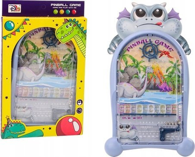 Lojë pinball LeanToys Dinosaurs Dragon, për fëmijë, blu