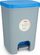Kosh plehrash Curver ESSENTIALS, 20L, me pedale, gri me kapak blu