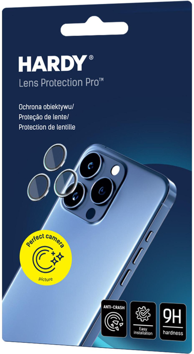 Mbrojtës kamere 3MK për Apple iPhone 16 Pro 16 Pro Max, HARDY Lens Protection Pro, xham 9H, kafe rozë