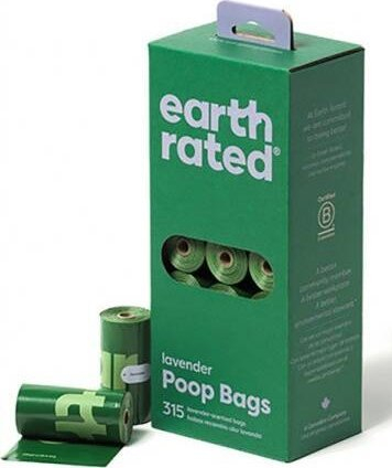 Qese higjienike për qen Earth Rated, 340 copë, me erë livando