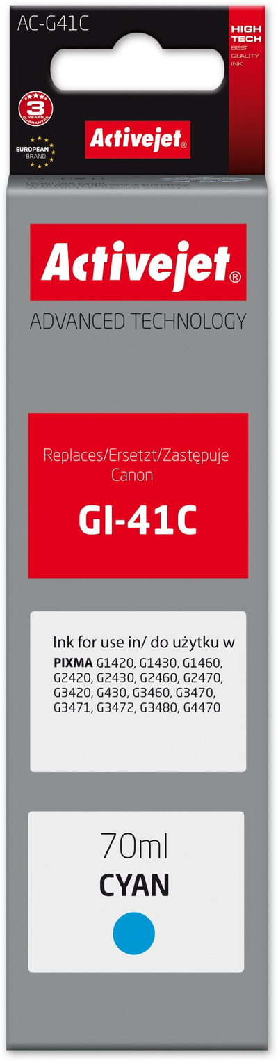 Kartrixh boje Activejet AC-G41C, 70ml, XL, cyan