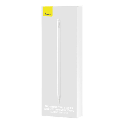 Stylus për iPad Baseus Smooth Writing 2, karikim wireless, aktiv, i bardhë