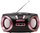 Radio boombox Adler AD 1181, CD MP3 USB, radio FM AUX, black copper