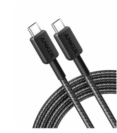 Kabllo USB-C në USB-C Anker, 1.8m, 240W, e zezë