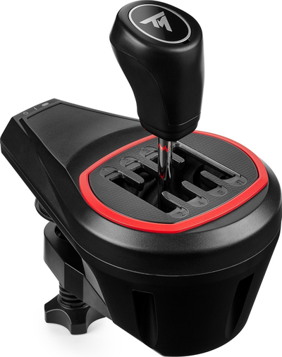 Set timoni lojrash Thrustmaster TMX, pedale dopjo, marsh me dorë, i zi
