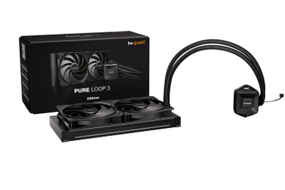 Ftohës uji për CPU Be Quiet Pure Loop 3, 280mm, 2x Pure Wings 3 PWM, i zi