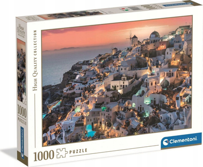 Puzzle Clementoni High Quality Collection Santorini, 1000 pjesë, 70 x 50 cm