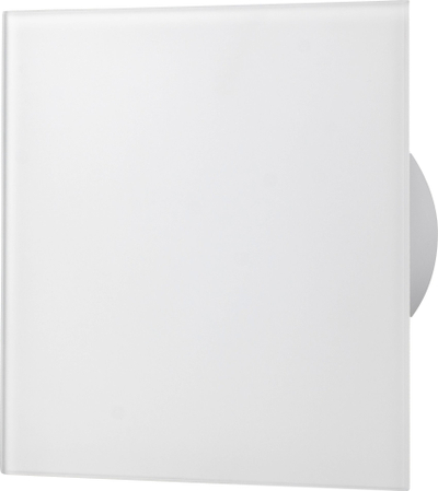 Panel xhami për ventilator dhe grila, mat, i bardhë