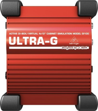 DI Box Behringer GI 100 Ultra-G, aktiv profesionist për kitarë, i kuq