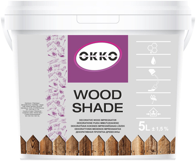 Impregnues druri OKKO Wood Shade, 5L, nuancë lis i çelët