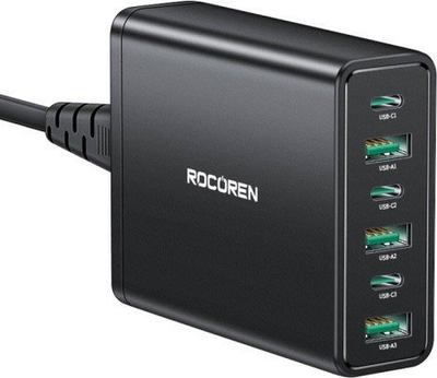 Karikues muri Rocoren, 60W, 3x USB C, 3x USB A, i zi