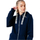 Bluzë me kapuç Justhype Drawstring Zip Hoodie HYPWOMHOOD003, pambuk, me zinxhir, blu navy