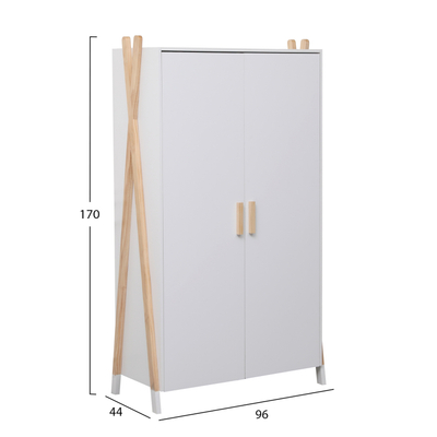 Dollap  fëmijësh Paschal 96x44x170Hcm (HM2494.03), bardhë