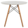 Tavolinë fëmijësh HomeMarkt Minimal Kid HM8451.01, dru fagu, Ø60x51 cm, e bardhë