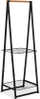 Raft rrobash Brabantia Linn Small, me 2 rafte, metal dhe bambu, i zi