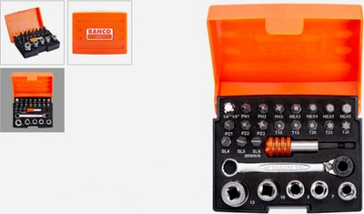 Set veglash për kaçavidë Bahco BAH2058-S26, 26 elemtente