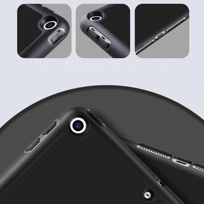 Këllëf tablet eStuff ES682050, për iPad 10.2", tip folio, i zi