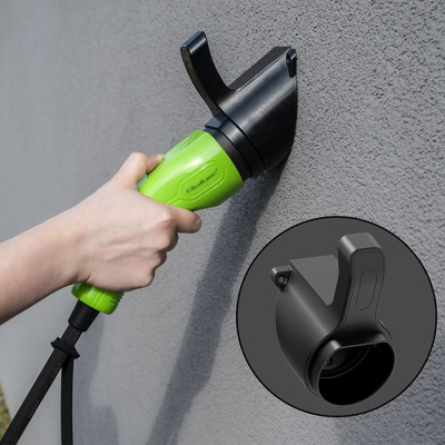 Karikues portativ për makinë elektrike Qoltec Mobile Charger 2in1, Type 2, me rregullim rryme, i zi me jeshile