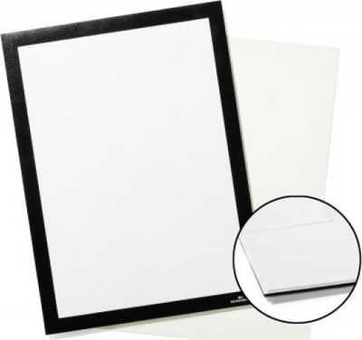 Kornizë informacioni Durable DURAFRAME GRIP A4, për sipërfaqe tekstili, e zezë