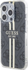 Kapak mbrojtës Guess IML 4G Gold Stripe për iPhone 15 Pro Max 6.7", i zi