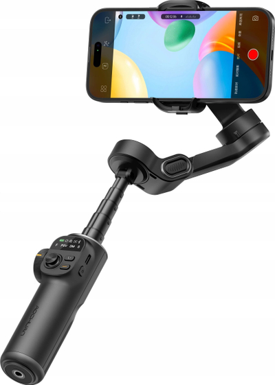 Stabilizues gimbal Aochuan Smart X2, me 3 akse, me shtyllë 20 cm, i zi