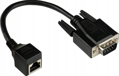 Прилагодлив кабел GC 4945 MF, RJ45 во D Sub 9 пин, 0.1m, црн