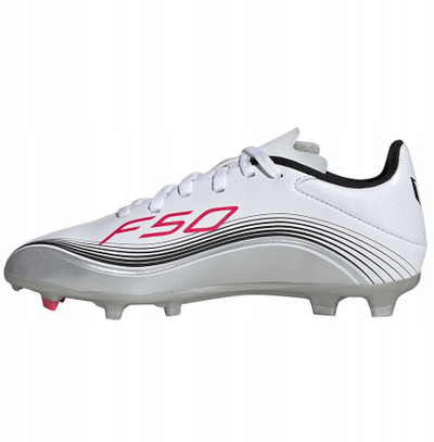 Këpucë futbolli adidas F50 Messi League Jr JP7454, FG MG, të bardha
