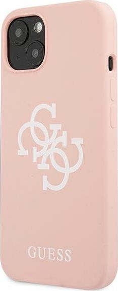 Kapak telefoni Guess GUHCP13SLS4GWPI, për iPhone 13 mini 5.4", silikon, rozë