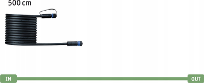 Kabllo zgjatuese Paulmann Plug &amp; Shine 94276, 5 m, 24 V, e zezë