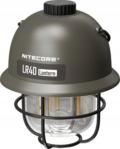 Llambë kampingu Nitecore LR40, 100 lm, me karikim USB C, ngjyrë ulliri