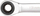 Çelës unazor raçetë KS Tools 503.4565, 4 në 1, 10-19 mm, ngjyrë argjendi