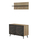 Set paradhomë Delphine 80x31,5x52Hcm (HM8876.12), zezë