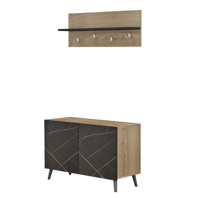 Set paradhomë Delphine 80x31,5x52Hcm (HM8876.12), zezë