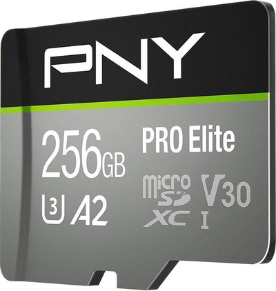 Kartë memorie PNY PRO Elite MicroSDXC, 256 GB, Class 10 UHS-I/U3 A2 V30