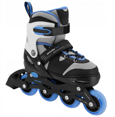Ролерки на тркала Spokey Trixie Jr SPK-944630, големина 35-38, тркала PU 82A, ABEC-7, црно-сини