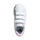 Atlete për kalamaj Adidas Advantage Base 2.0 Jr ID1305, me rripa ngjitës, t’bardha